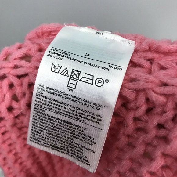 Banana Republic Pop Pink Sweater Crew Knit Size M - Picture 6 of 6